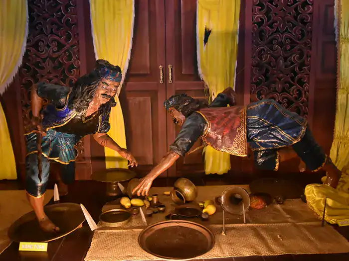 Istana Kesultanan Melayu Melaka: Legendary duel between Hang Tuah and Hang Jebat