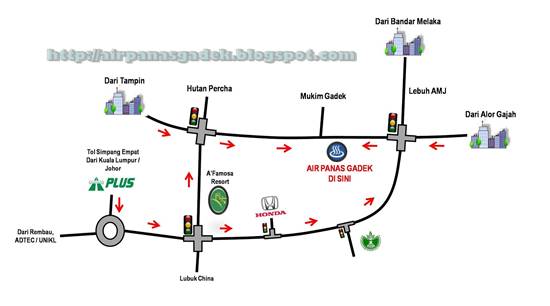MAP GADEK HOT SPRING